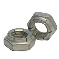 #10-32 Flex Type Lock Nut, Light Hex, Thin Height, Carbon Steel, Cadmium
